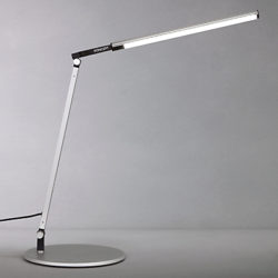 Koncept Z-Bar Solo Mini Desk Lamp, Silver